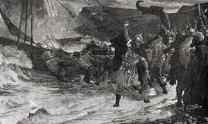 De begrafenis van een Viking, uit het boek 